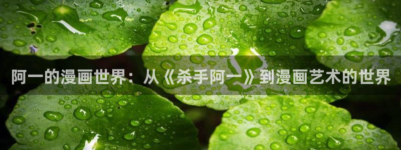 虫虫虫虫漫画：阿一的漫画世界：从《杀手阿一》到漫画艺术的世界